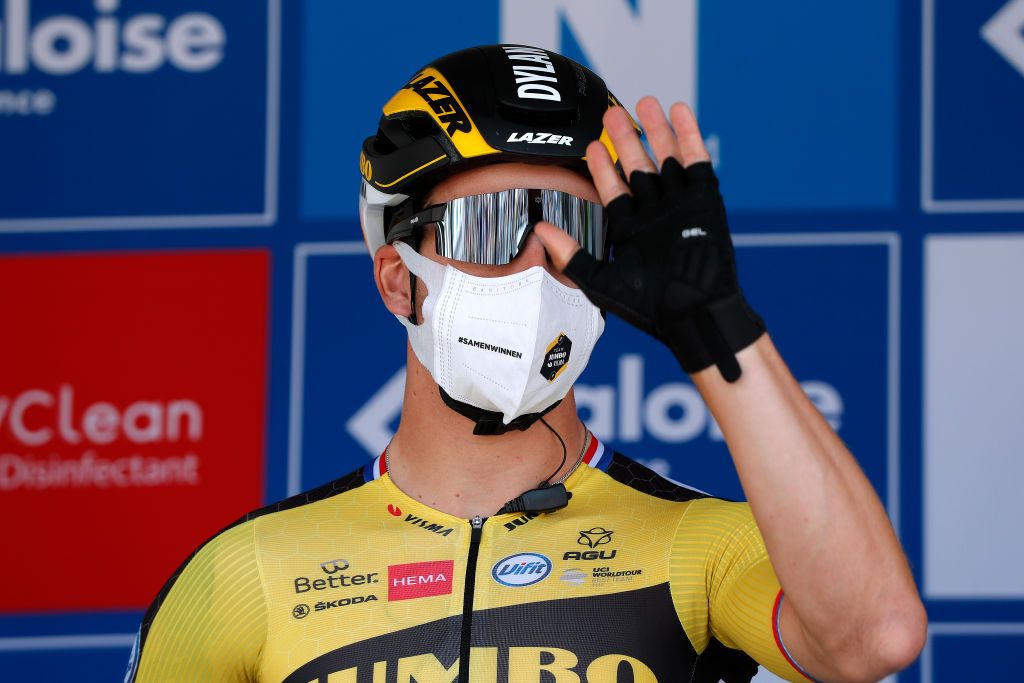 MAARKEDAL BELGIUM JUNE 09 Dylan Groenewegen of Netherlands and Team Jumbo Visma at start during the 90th Baloise Belgium Tour 2021 Stage 1 a 1753km stage from Beveren to Maarkedal baloisebelgiumtour on June 09 2021 in Maarkedal Belgium Photo by Bas CzerwinskiGetty Images