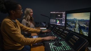 Sony displays power a boutique production studio in Los Angeles.