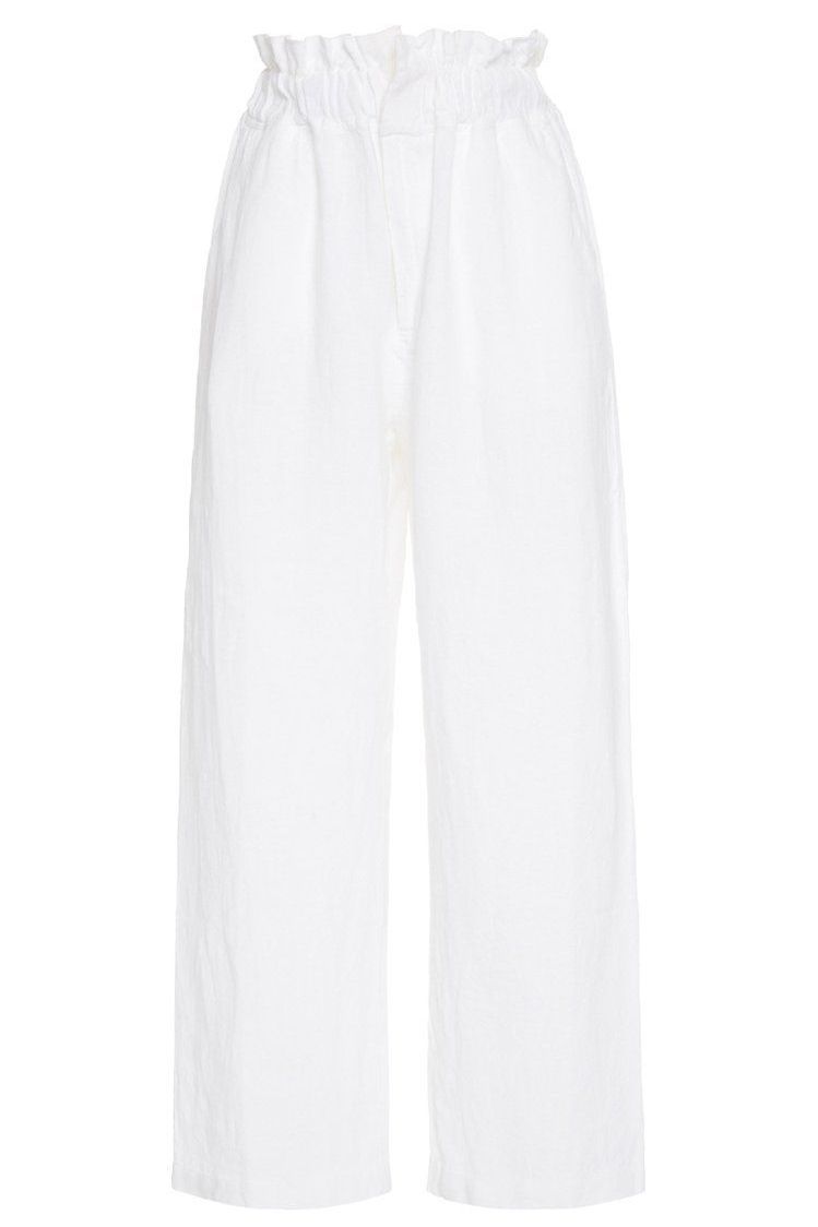 best linen pants 2023 | Posse Exclusive Ducky Oversized Paperbag-Waist Linen Pants
