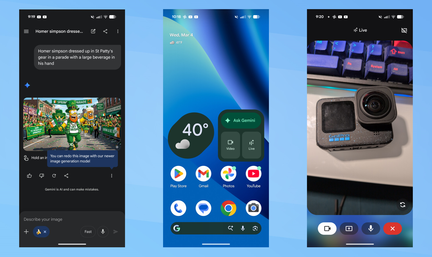 Screenshots showing Pixel 10a features.