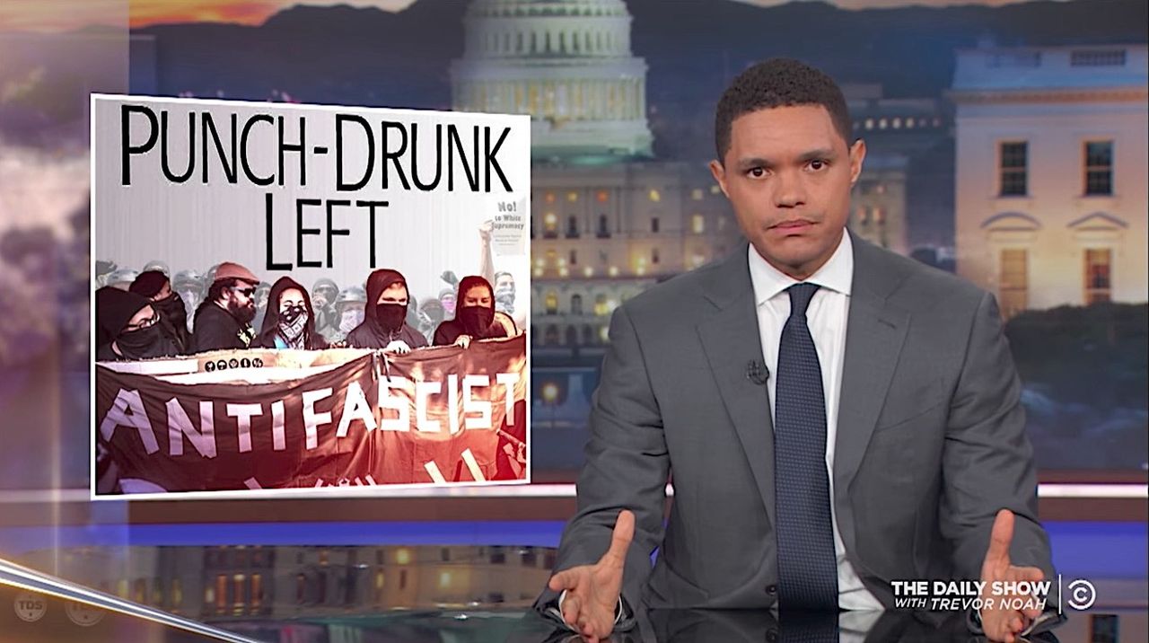 Trevor Noah lectures the antifa movement