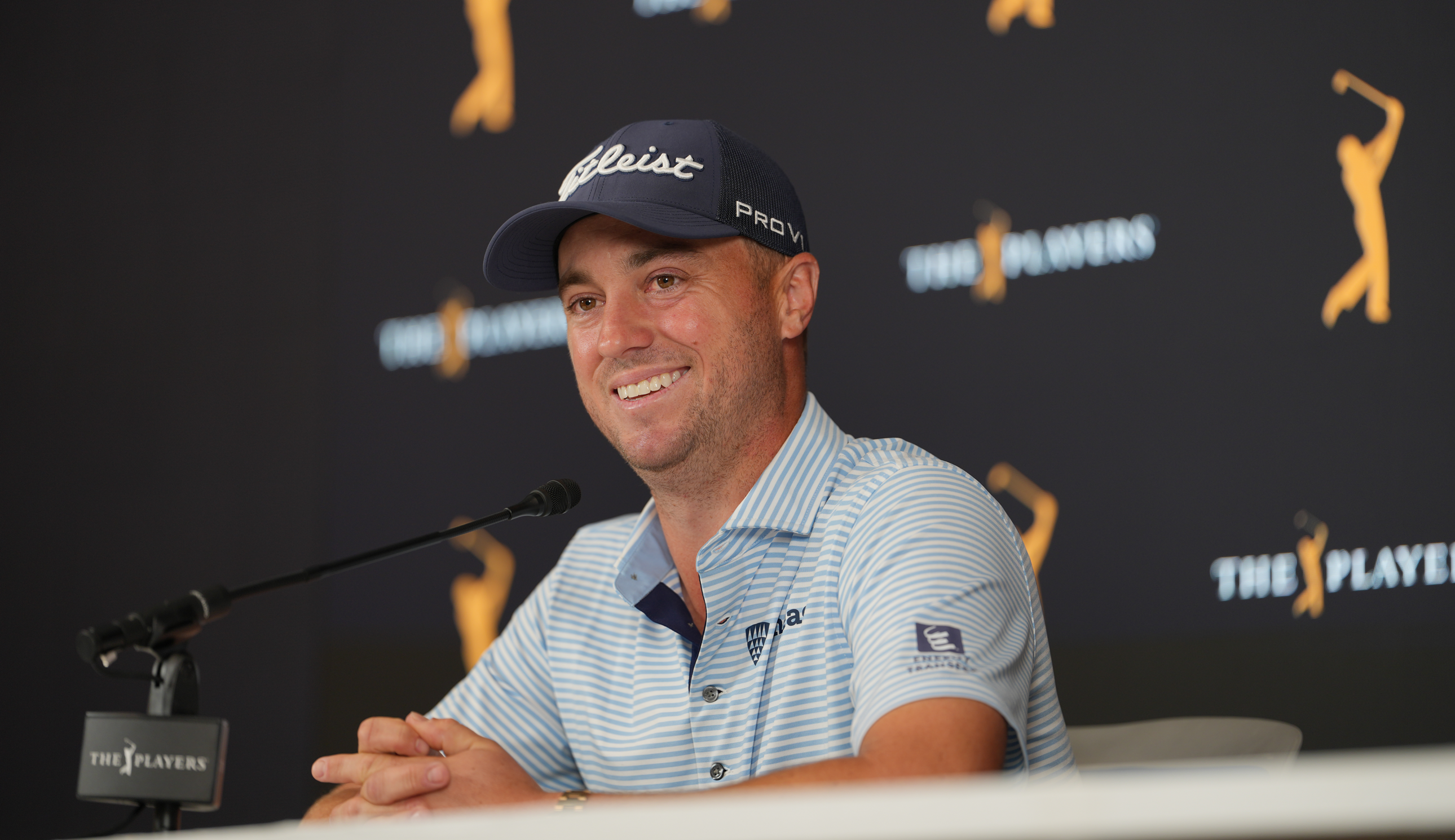 Justin Thomas speaks to media at The Players Championship