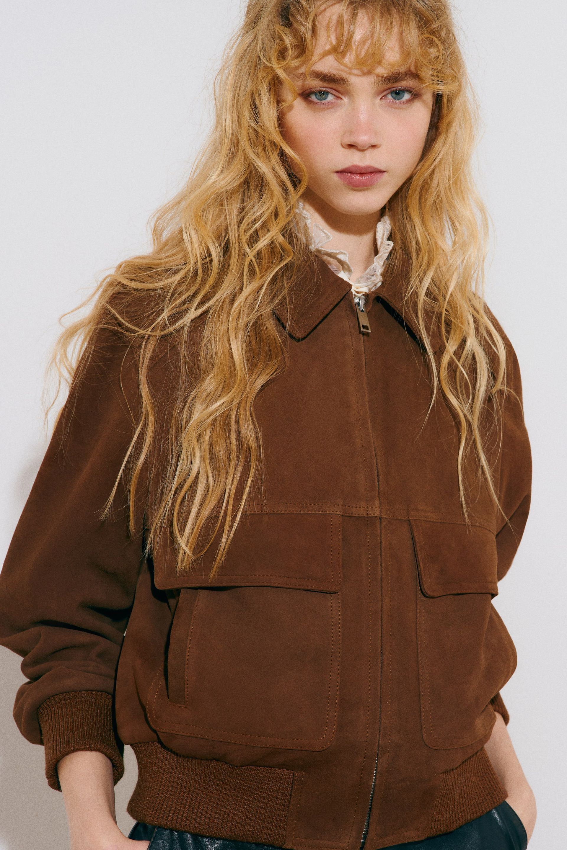 Suede Jacket - Brown