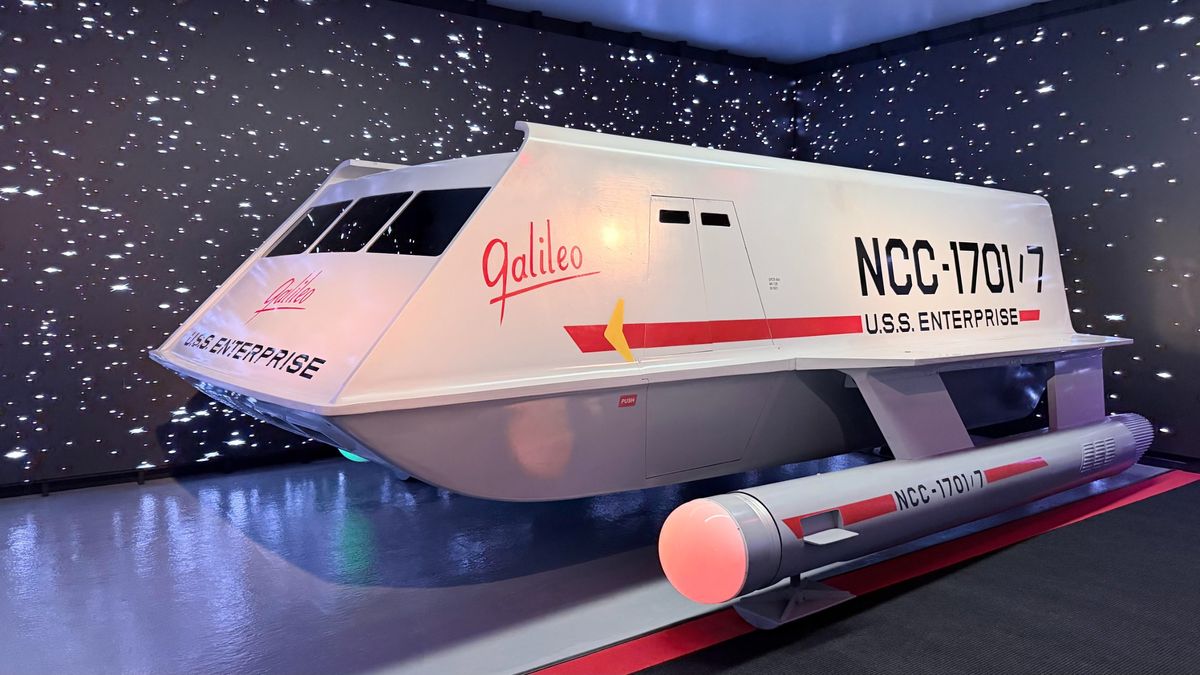 See the original Galileo shuttle from 'Star Trek' in its new home at the Original Series Set Tour in New York