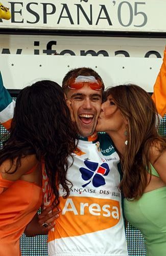 Brad McGee (Francaise des Jeux) happy to lead the combination classification too