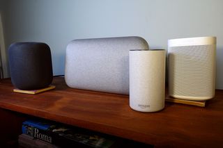 Sonos One vs. Apple HomePod vs. Google Home vs. Amazon Echo | Tom's Guide