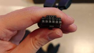 Melted 16-pin power connector on a Radeon RX 9070 XT