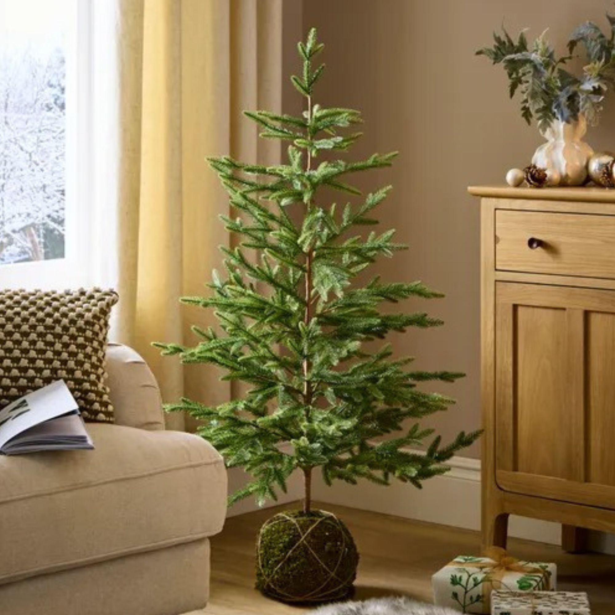 Moss ball christmas tree