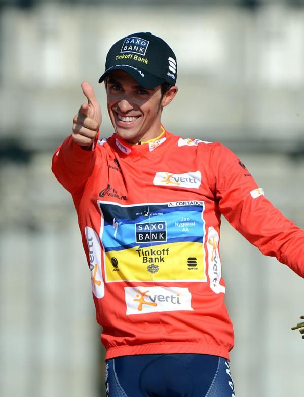 'El Pistolero' Alberto Contador (Saxo Bank-Tinkoff) fires again in the 2012 Vuelta a Espana