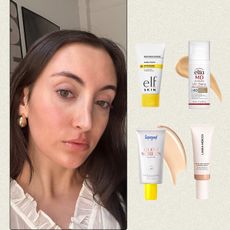 Alyssa Brascia wearing tinted sunscreen.