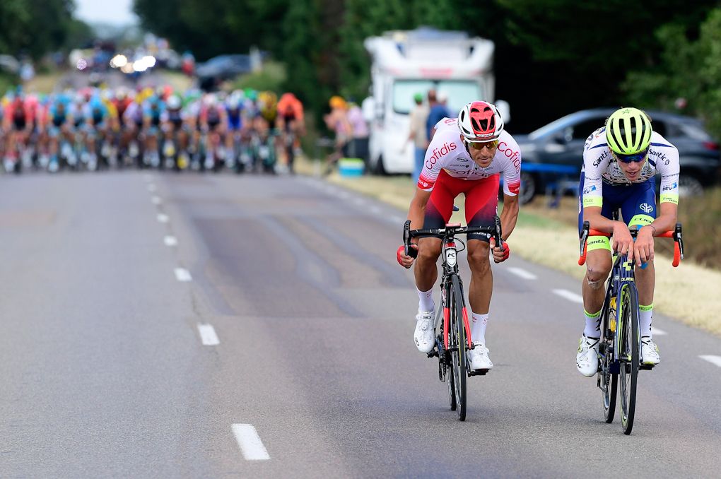 The breakaway gets traction during stage 7 at the Tour de France
