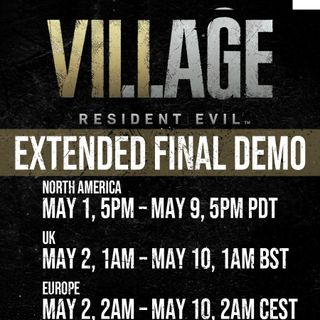Resident Evil Village final demo updated schedule
