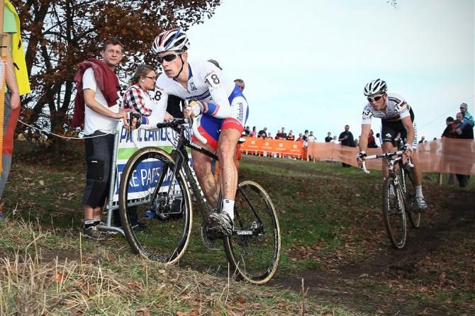 The day's protagonists at the Tabor World Cup: Lars van der Haar and Philipp Walsleben