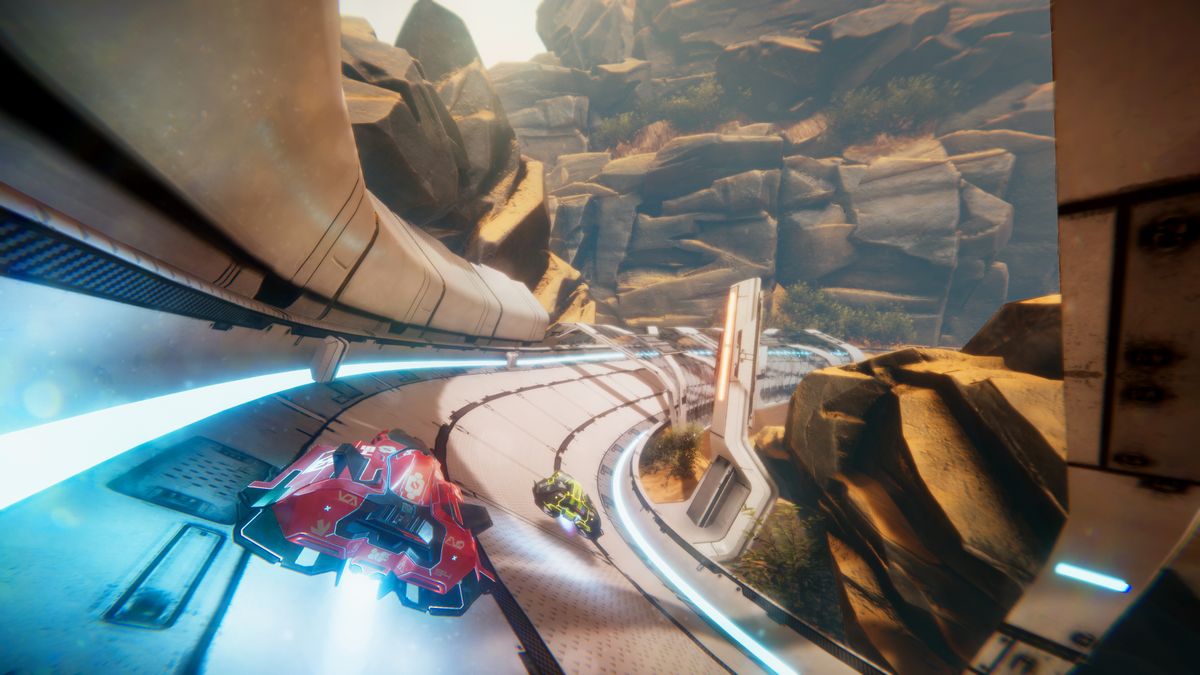 The spirit of Wipeout lives in this crazy fast racer | PC Gamer