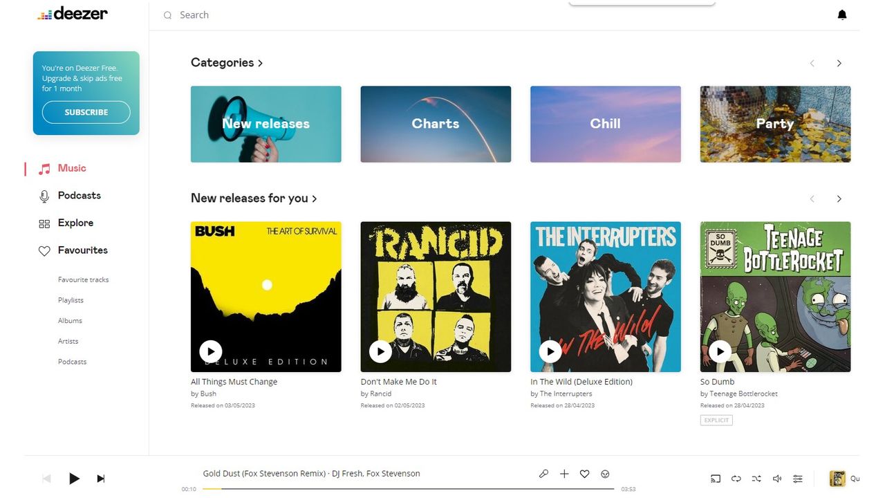 Deezer Screenshot