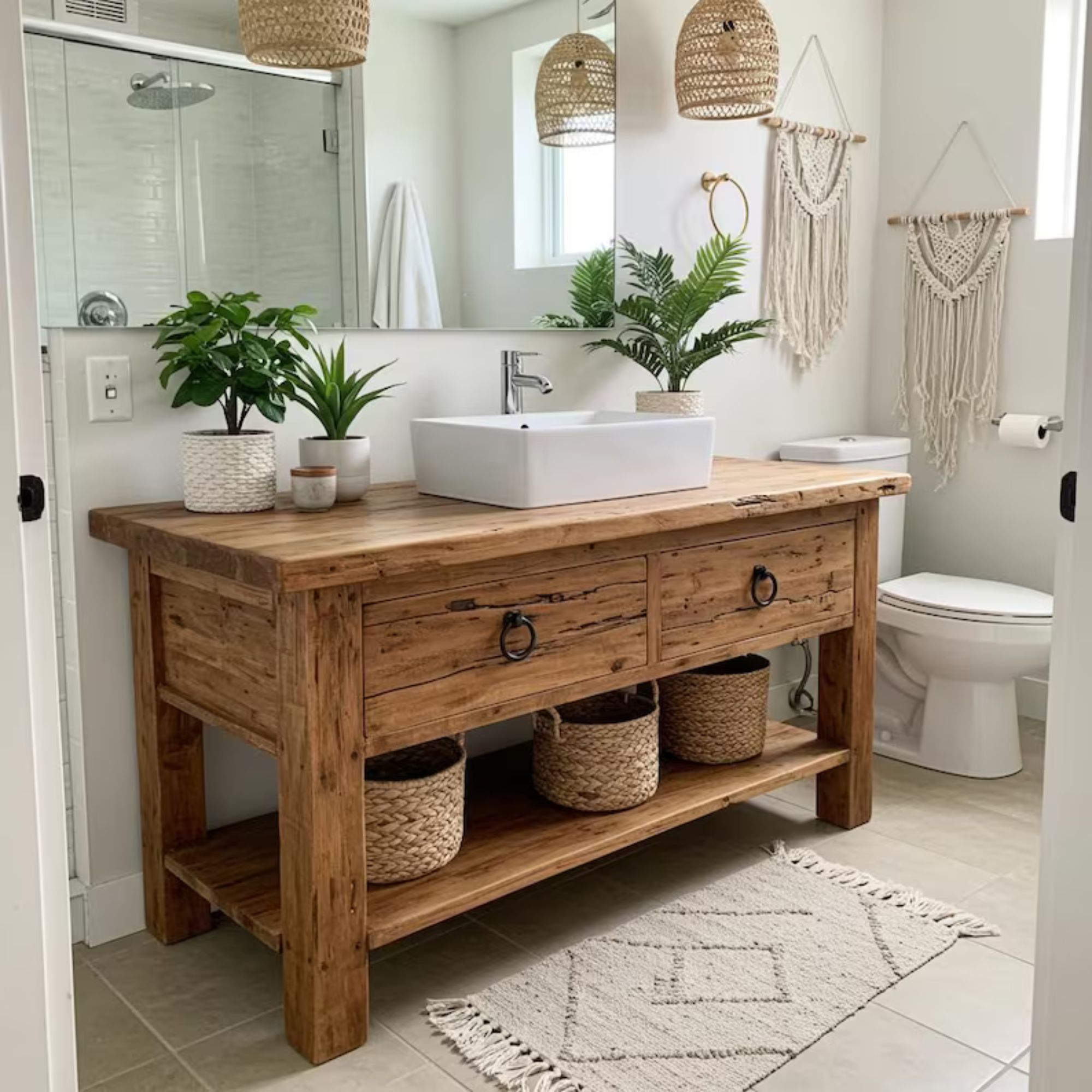 Handmade Rustic Barnwood Vanity