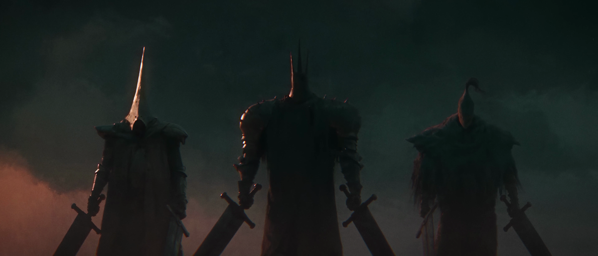 Screens from an AI made animated short featuring an old Spanish night