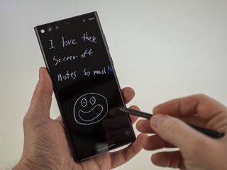 Samsung Galaxy S22 Ultra S Pen Screen Off Note