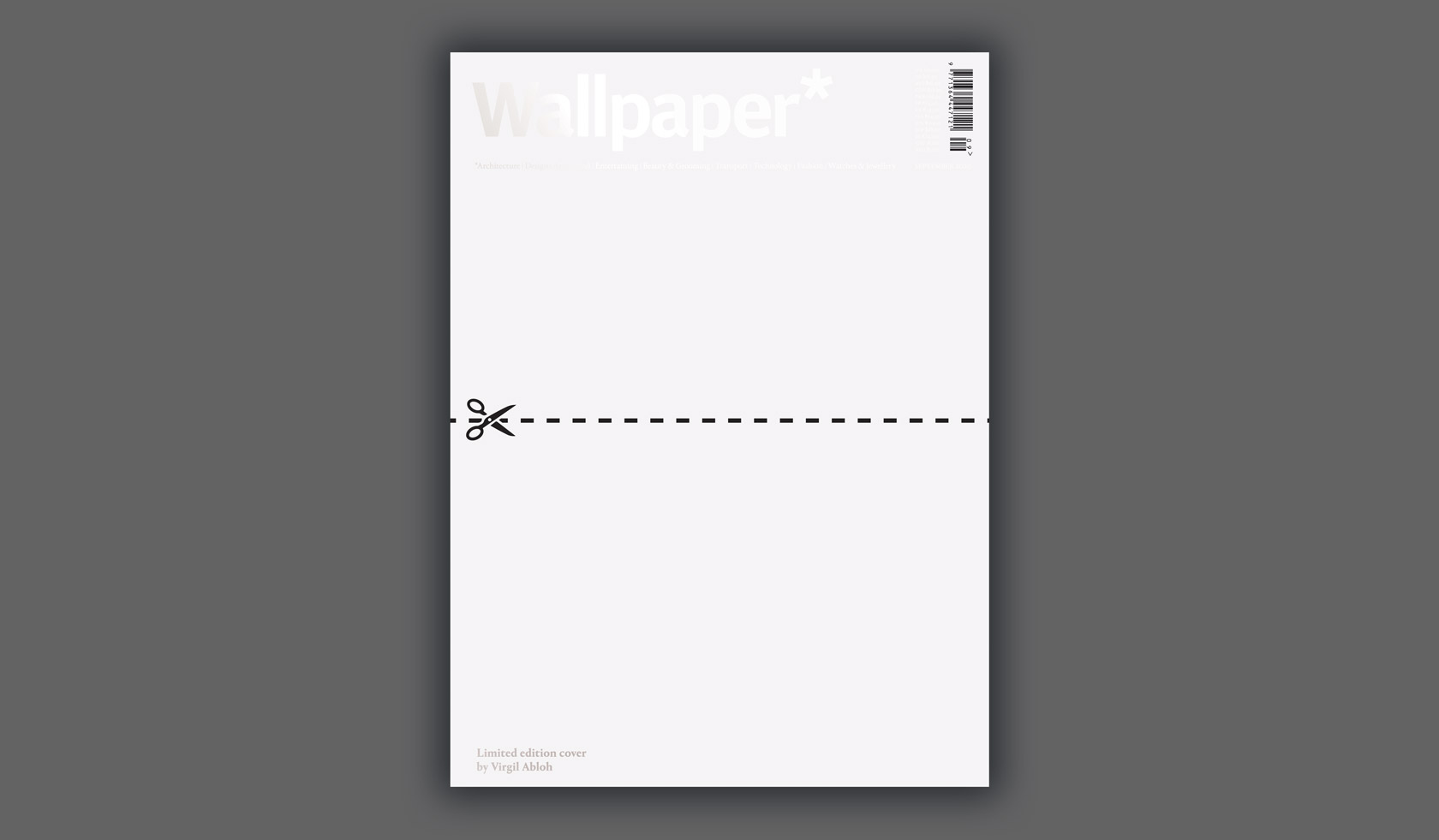 Virgil Abloh designs limited-edition cover for Wallpaper*