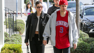 Hailey Bieber and Justin Bieber are seen on January 07, 2023 in Los Angeles, California.