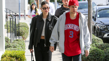 Hailey Bieber and Justin Bieber are seen on January 07, 2023 in Los Angeles, California