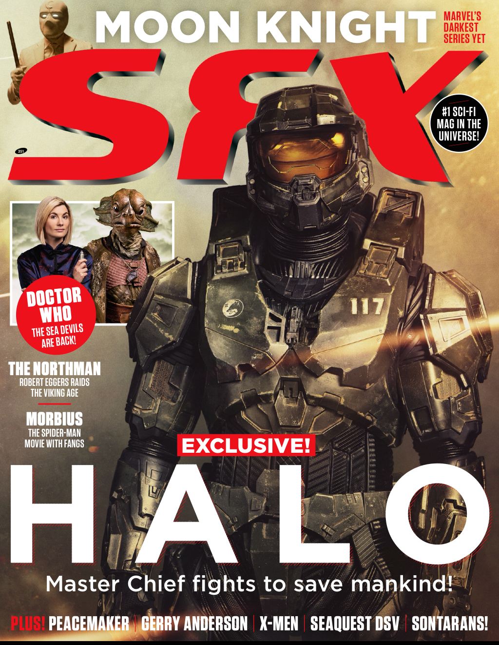 Halo's Master Chief is on the cover of SFX issue 351.