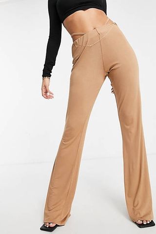 high waisted cutout pants shopping