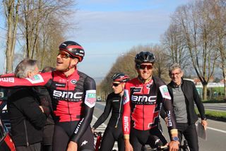 Greg Van Avermaet and Jempy Drucker did their recon the day before but joined in for some of the fun on Thursday