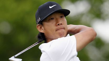 Anthony Kim takes a shot at the 2012 Shell Houston Open