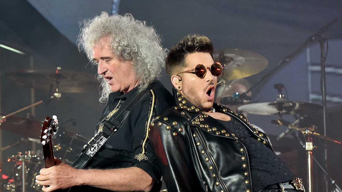 Brian May and Adam Lambert