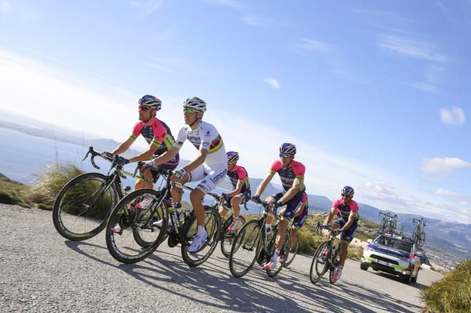 Lampre-Merida riders enjoy some pleasant early season weather on Mallorca