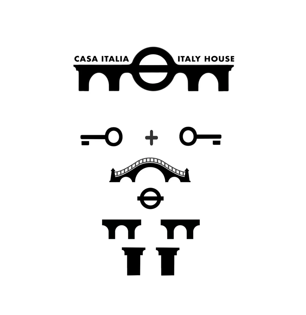 Casa Italia logo breakdown