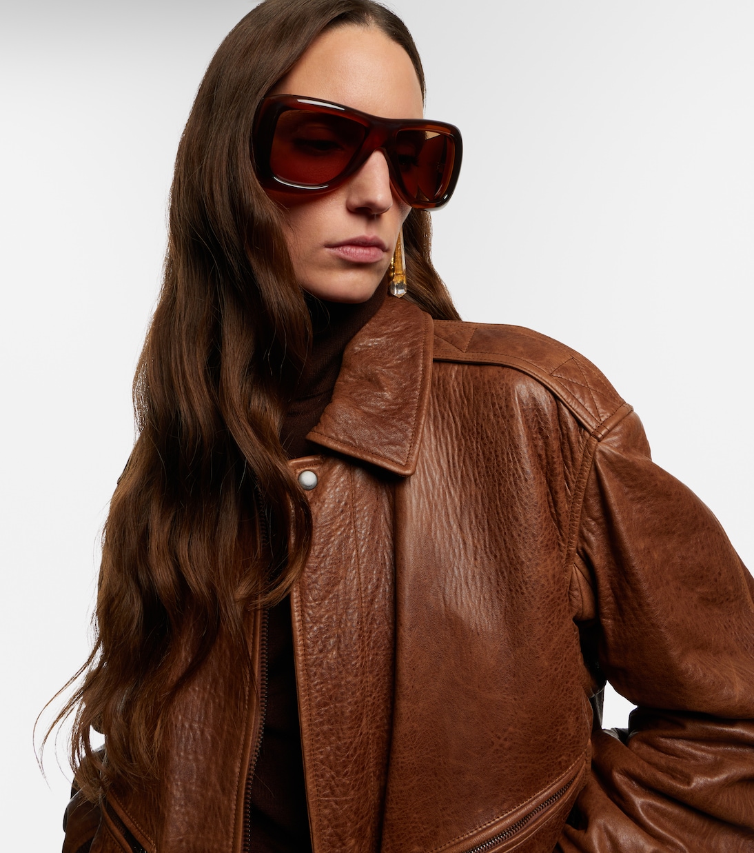 Sl 902 Howl Oversized Sunglasses in Brown - Saint Laurent