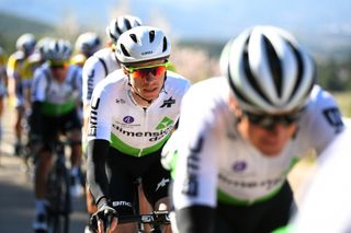 Dimension Data work for Edvald Boasson Hagen at the front of the bunch