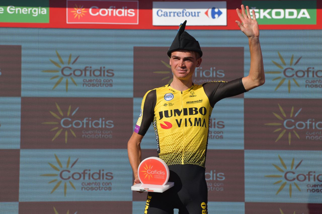Sepp Kuss (Jumbo-Visma) wins stage 15 at the Vuelta a Espana