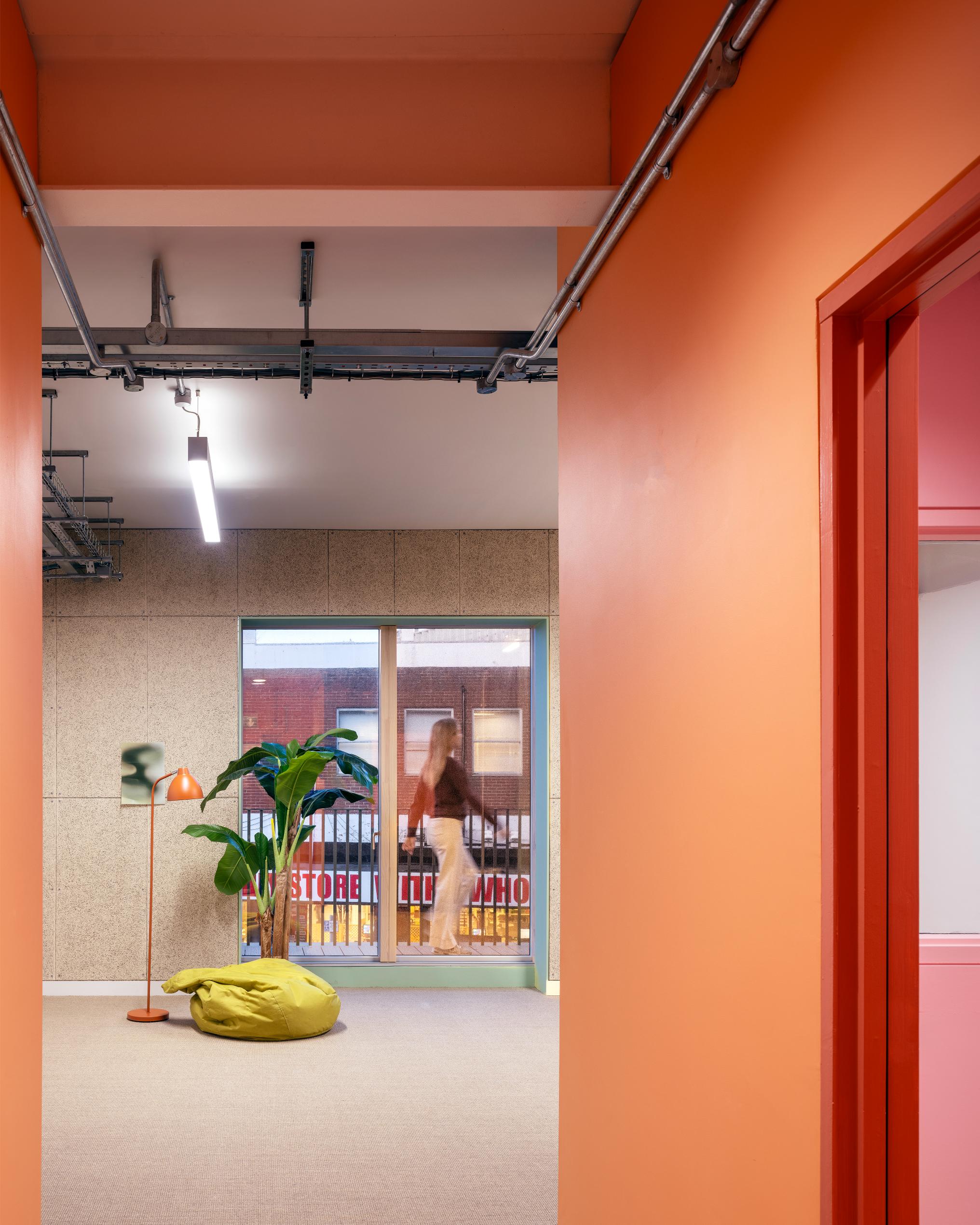 colourful youth club interior