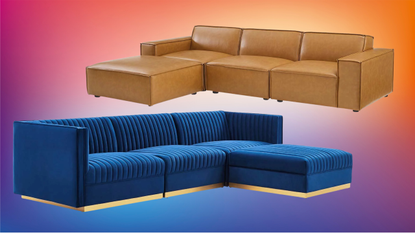 A collage of couches from Walmart