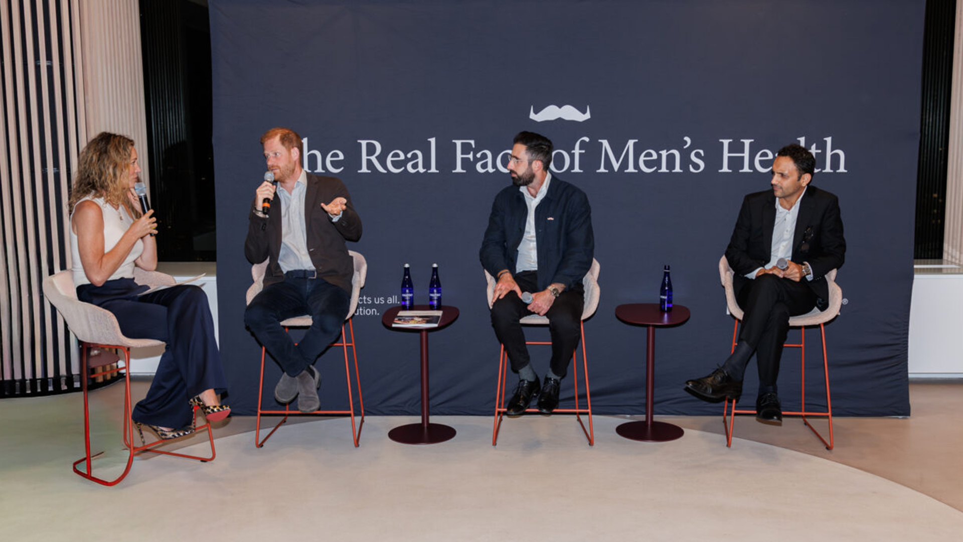 Prince Harry made a surprise appearance at a Movember panel in NYC