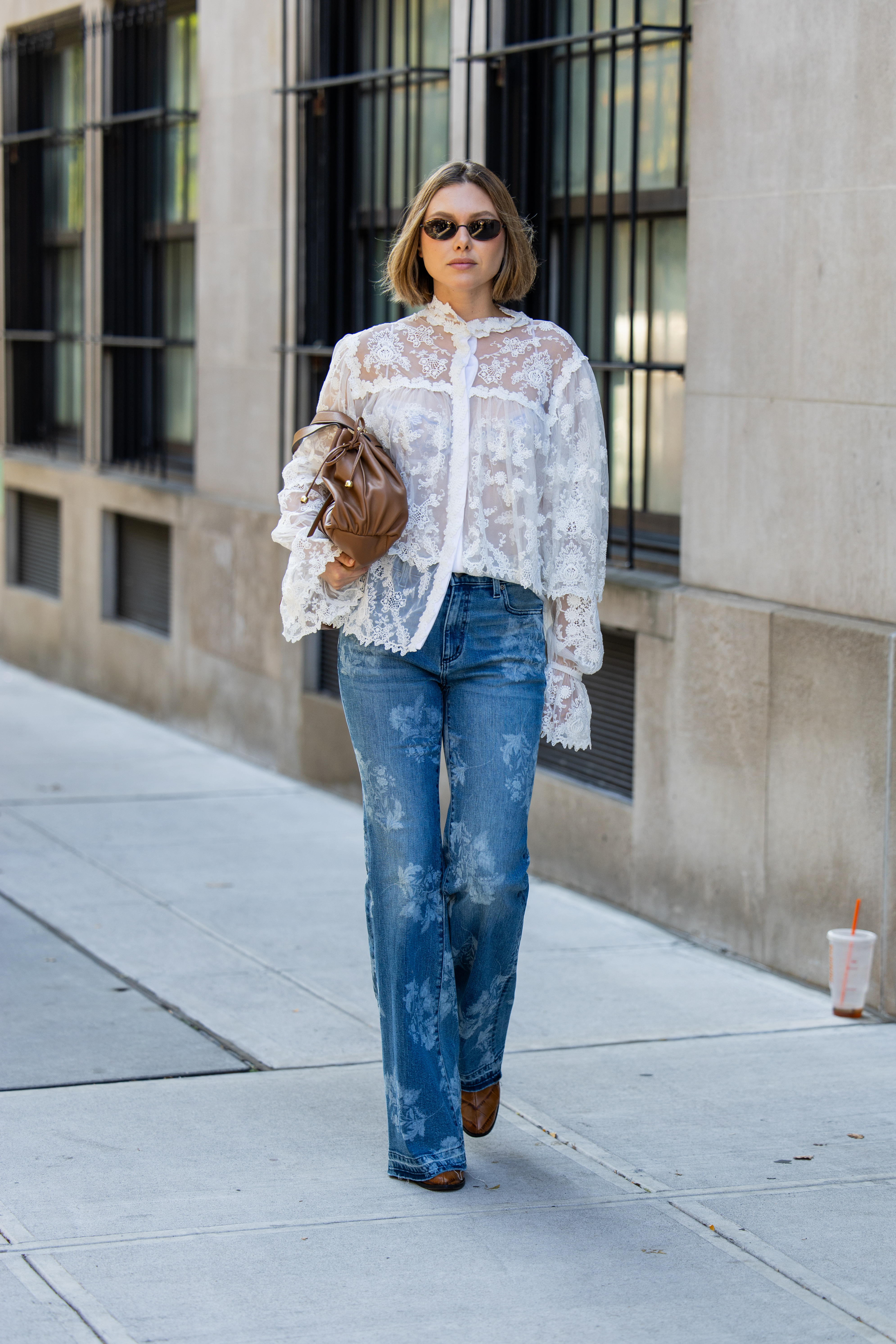 Printed denim SS26 denim trends