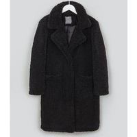 Matalan Black Long Teddy Coat, £40 |Matalan