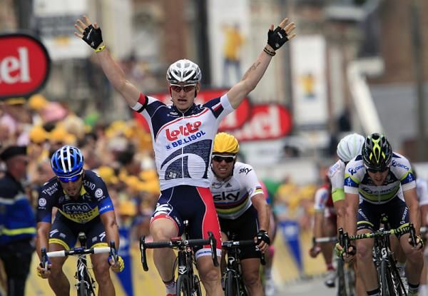 Andre Greipel (Lotto Belisol) triumphed in stage 5, winning his second stage in as many days.
