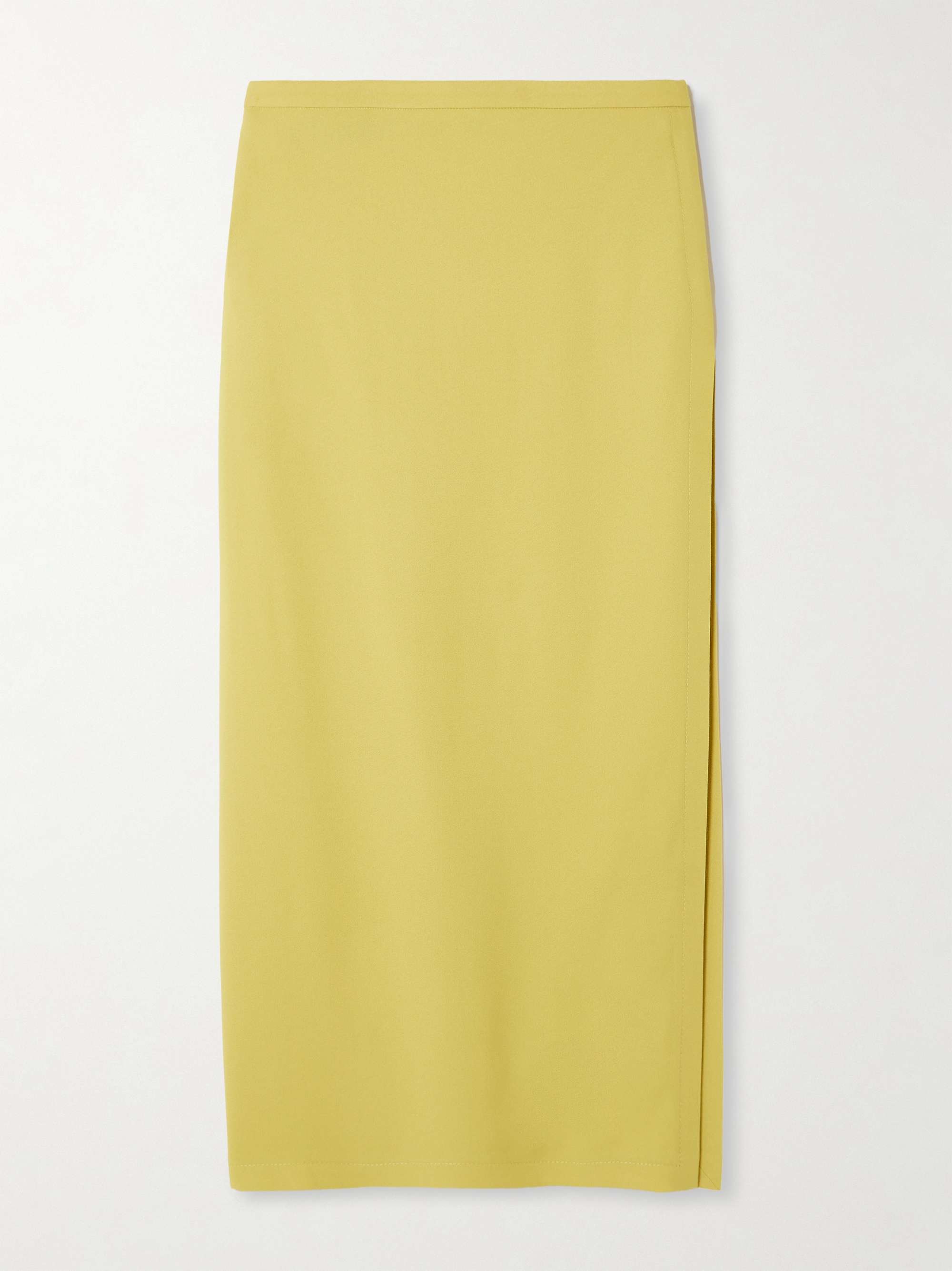Crepe midi skirt