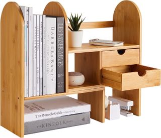 Wooden desktop organizer