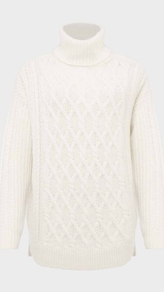 Claudia Winkleman's cable knit jumper