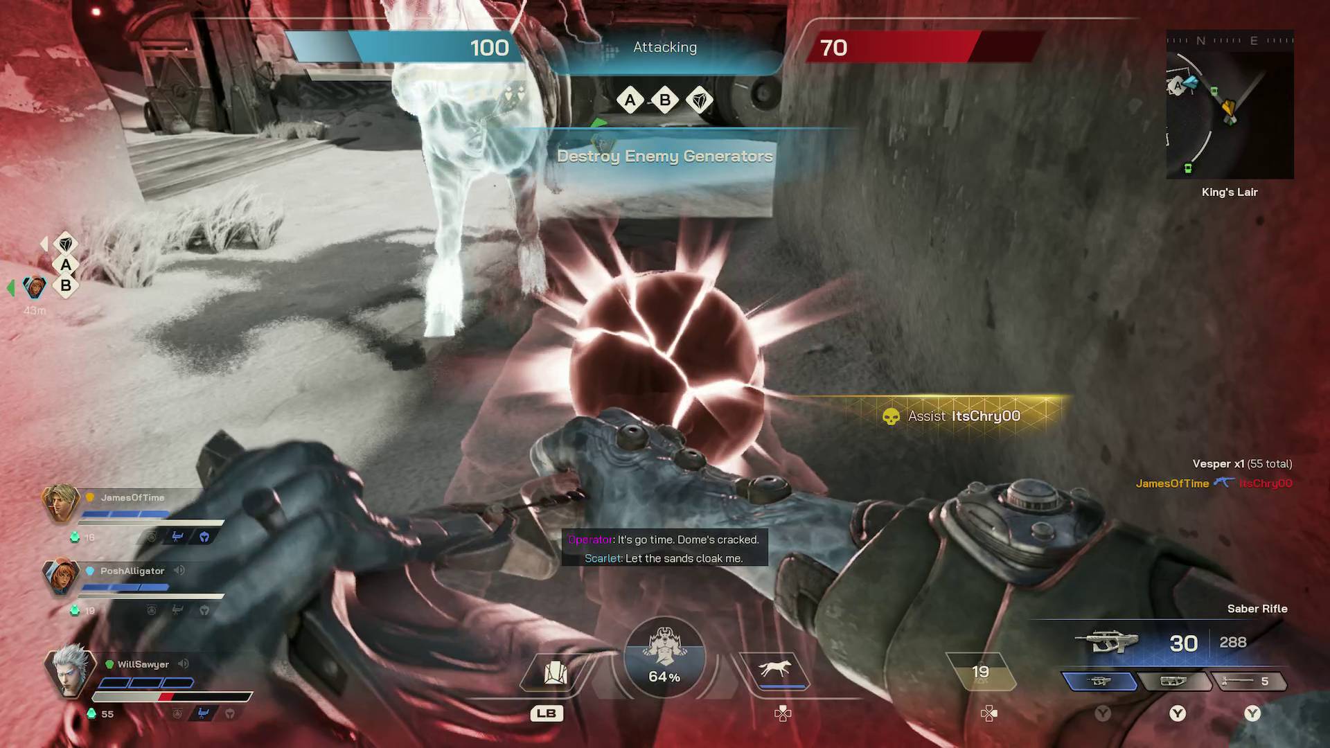 Highguard purging enemy player's soul with axe