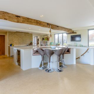dinning table in kitchen area