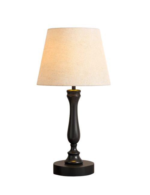 Maestas Black Table Lamp with USB