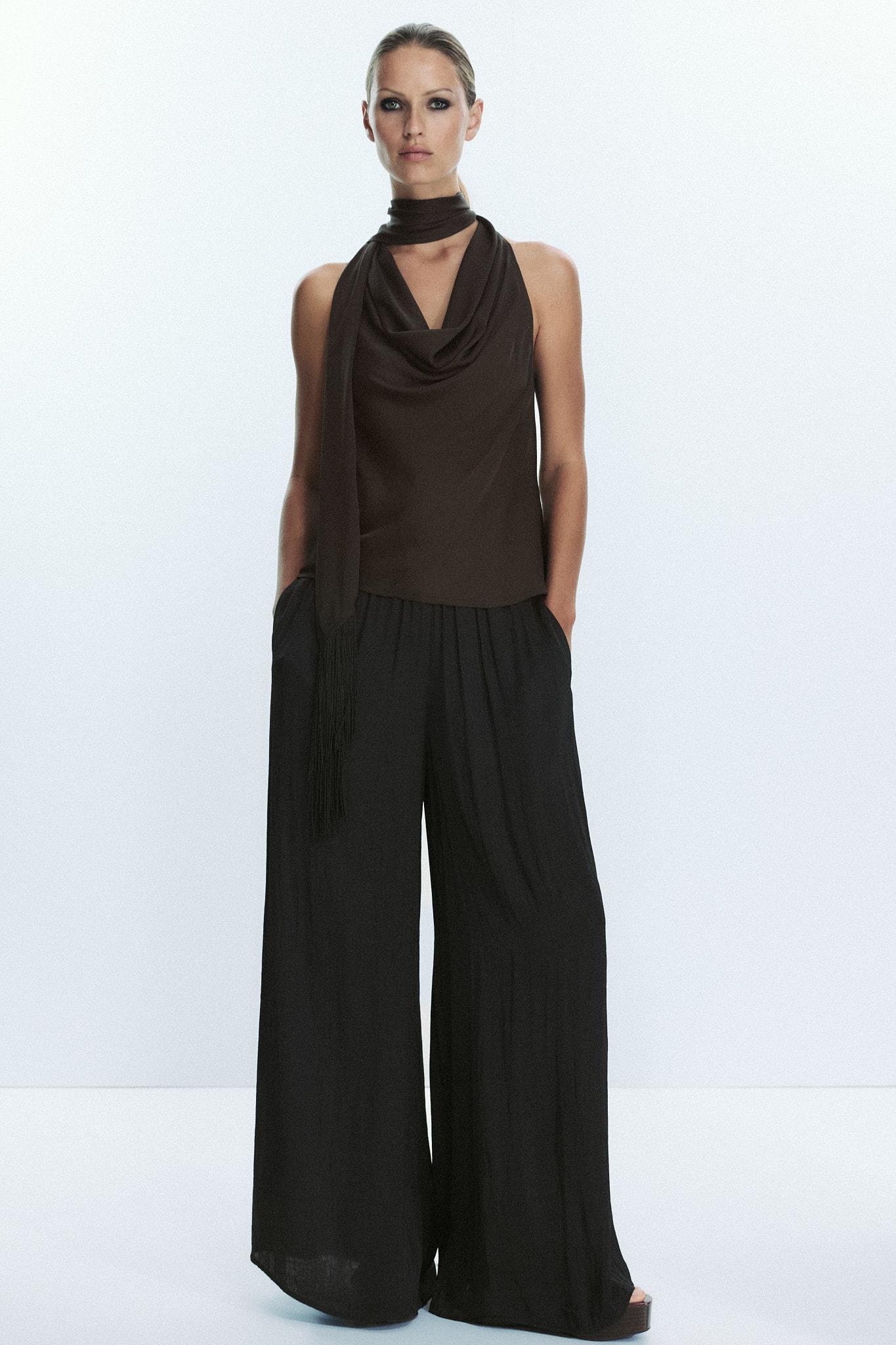 Satin Top With Fringing