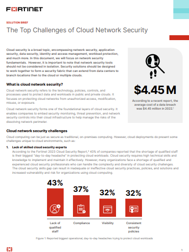 The Top Challenges of Cloud Network Security