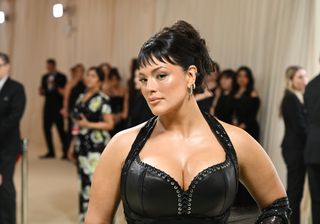 Ashley Graham poses at the 2024 Met Gala